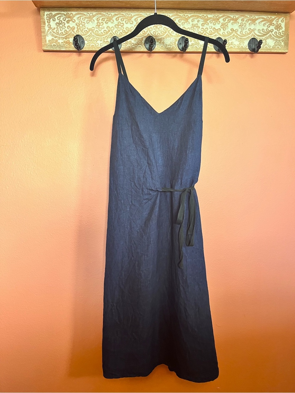 Elsa Esturgie linen side-tie dress